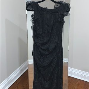 Moschino cheap and chic midi black dress size 42